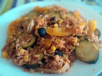 Mediterán rizs (vegán)