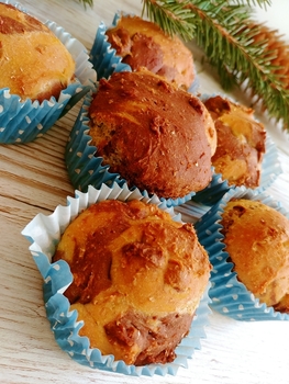 Karácsonyi kalács-muffin