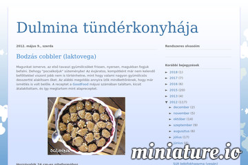 Bodzás cobbler (laktovega)