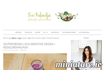 Szuper reggeli: Acai smoothie (vegán)   Kedvezménykupon