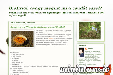 Banános muffin zabpehelyből és hajdinából