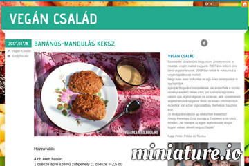 Banános-mandulás keksz