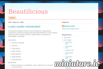 csokis muffin vörösbabból