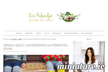 Granola szelet (laktózmentes, gluténmentes, vegán)