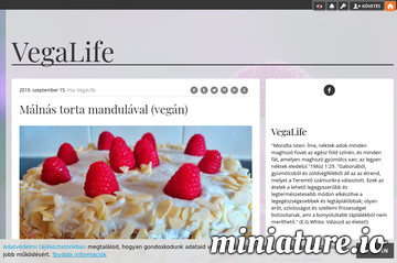 Málnás torta mandulával (vegán)